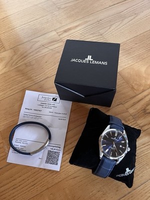 Jacques LeMans Armbanduhr 1-2143C mit Extra Lederarmband
