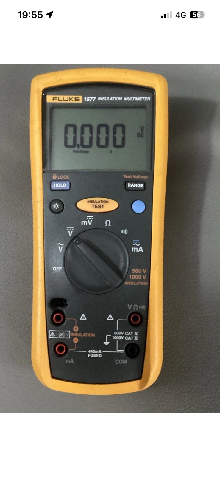 Fluke 1507 Insulation Resistance Tester with leads.