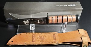 🔥KA-BAR Vietnam War USMC Fixed Knife 7" 1095 Carbon Steel Blade. NEW IN BOX!