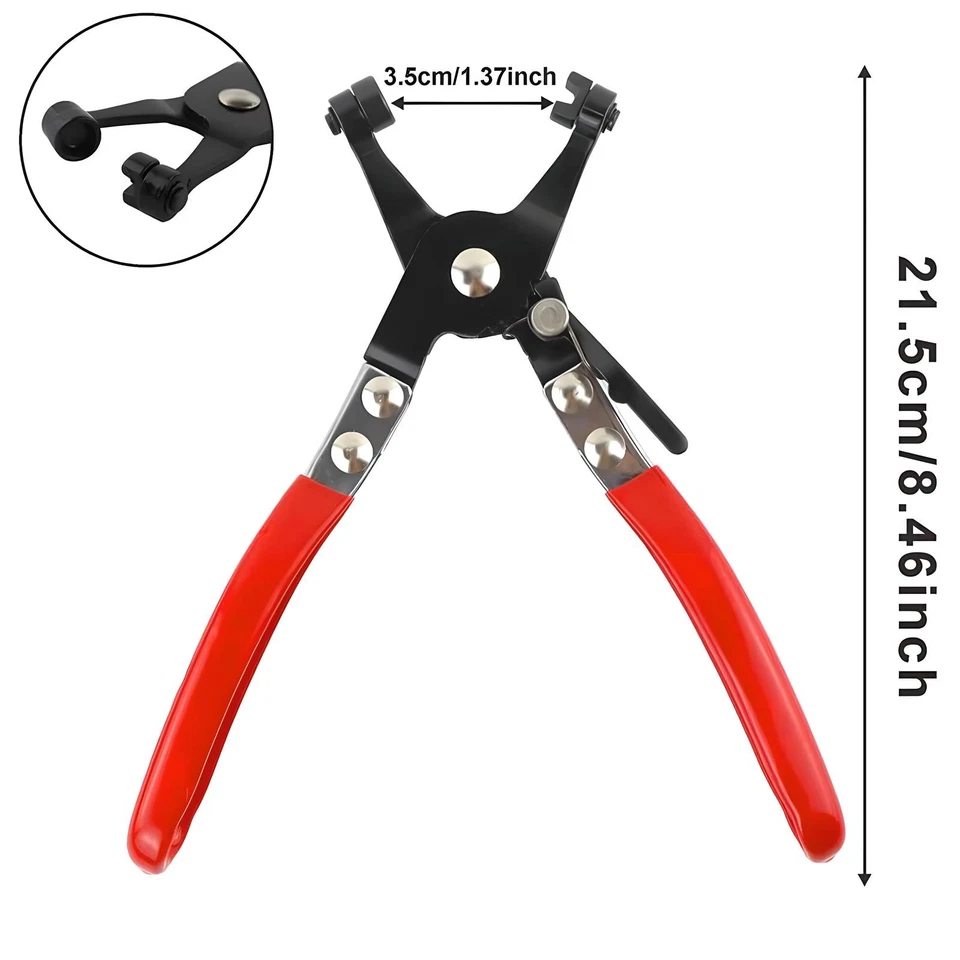 For Fuel Oil Water Hose Auto Tool Flexible Wire Long Reach Hose Clamp Pliers 2FT - Image 3 of 4