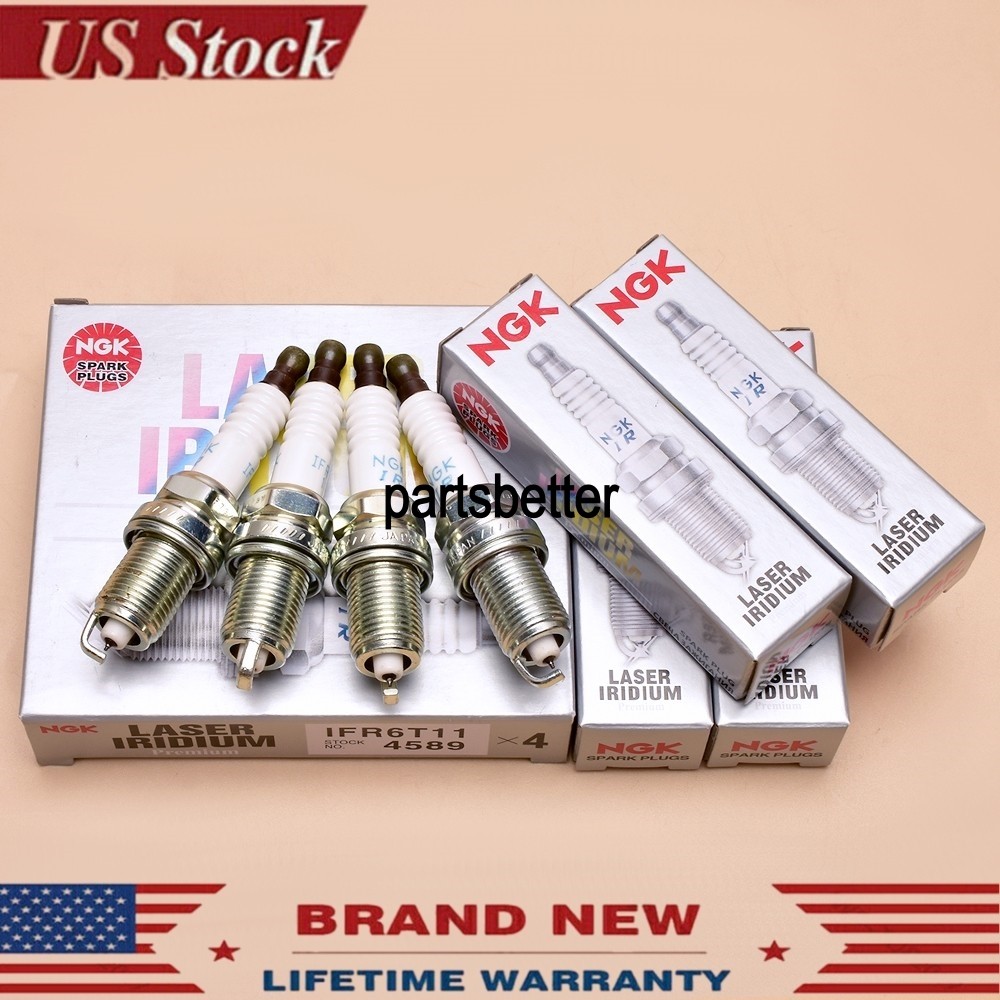 4PCS NGK Iridium Spark Plugs IFR6T11 4589 For Camry Lexus Corolla RAV4 Tundra US