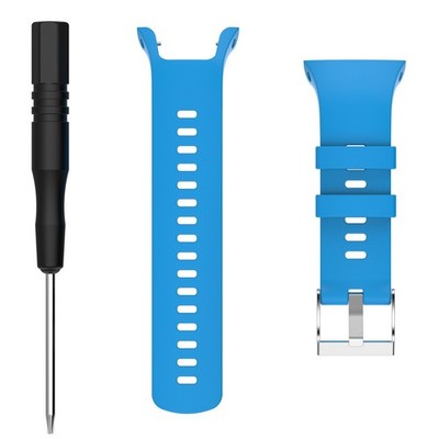 1Pc Blue Silicone Wristband Watch Strap Band For Suunto Spartan Trainer Wrist HR