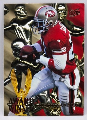 DEION SANDERS SAN FRANCISCO 49ERS 1995 Fleer Ultra ''Award Winner'' card# 5 OF 6