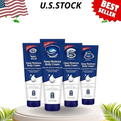 intensive care deep moisture body cream, dry skin care with vitamin e,