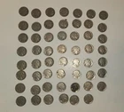 Buffalo Nickels Roll Lot of 55 Buffalo 1923-1937 FULL Dates and No Dates Coins