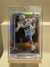 2025 Topps Chrome Football Jake Ferguson Refractor #75 Cowboys