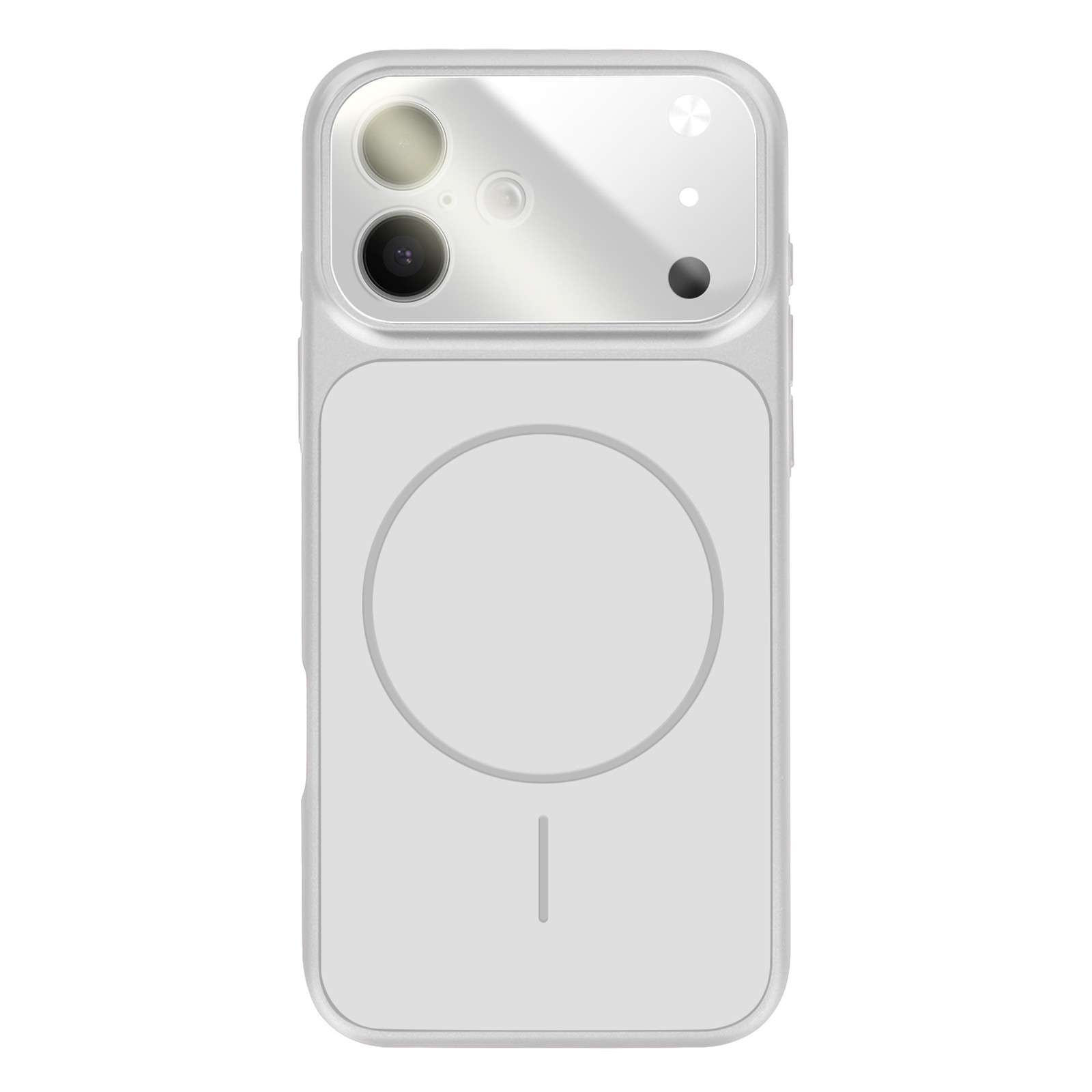 Coque iPhone 16 rigide Avizar argentée idéale pour sécuriser vos photos en voyage - 2
