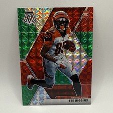 2020 Mosaic Tee Higgins CHOICE MOSAIC PRIZM SSP Rookie Card No. 213 Bengals NFL. rookie card picture