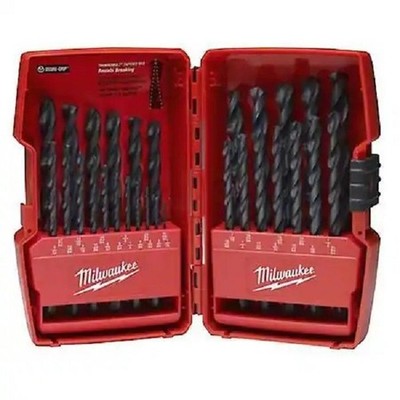 Milwaukee Tool Thunderbolt Black Oxide Jobber Length 29-Pc Drill Bits In Case