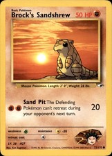 Gym Heroes #072/132 Brock's Sandshrew (72) on eBay