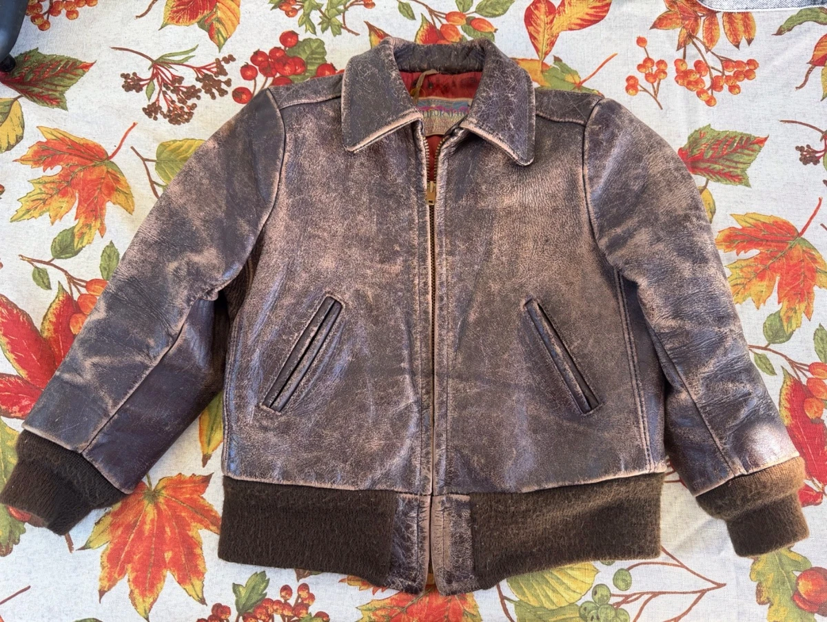 Leather Original 1930s Decade Vintage Outerwear Coats & Jackets
