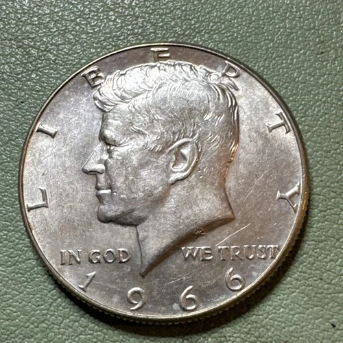 1966 Kennedy Half Dollar 50c - 40% Silver - Brilliant Uncirculated BU