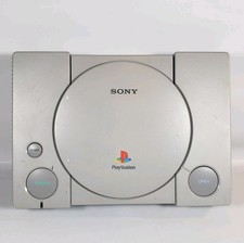 Sony PlayStation 1 Video Game Console - Gray, No AV or Power Cord Tested Working