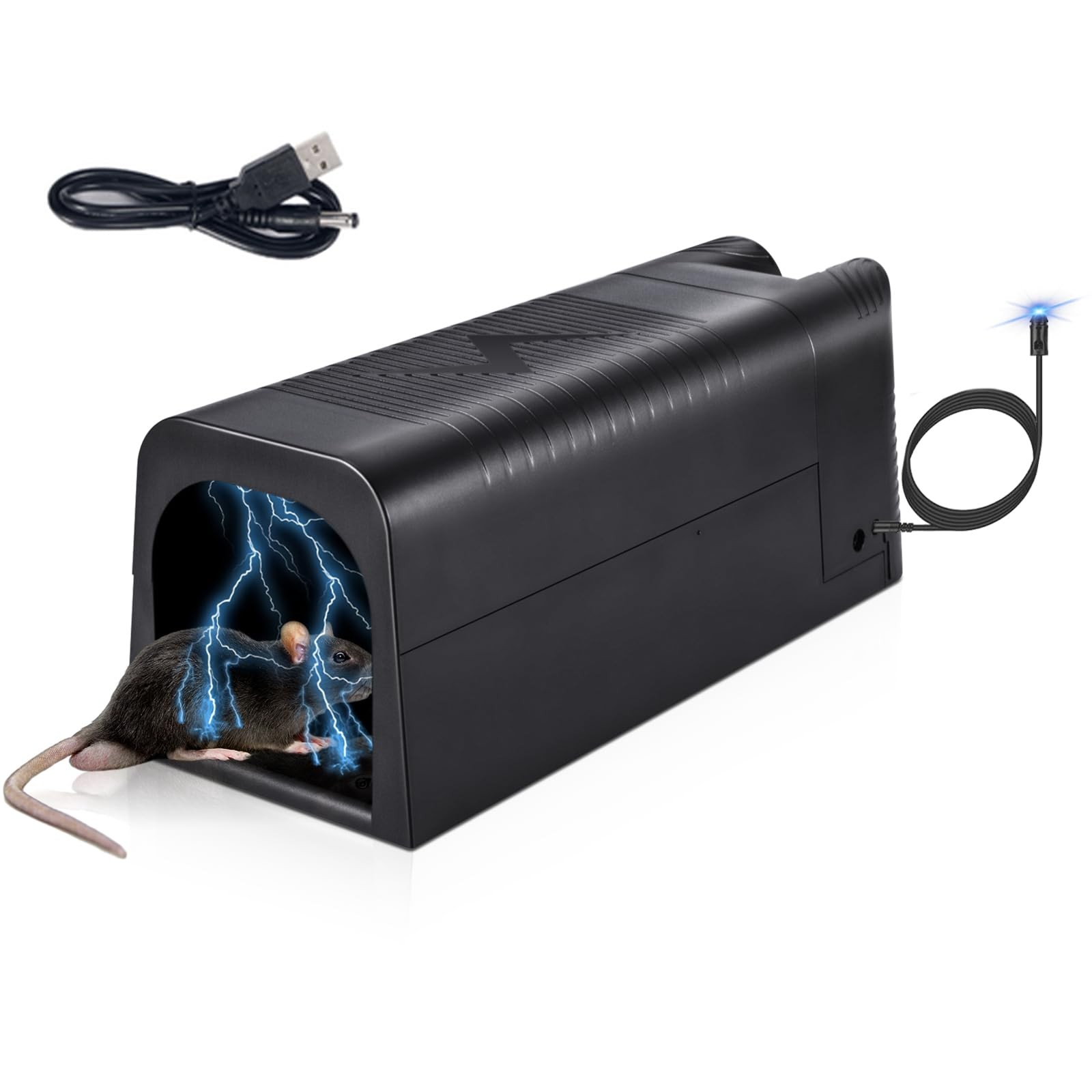 Electric Mouse Trap Zapper with Anti-Escape Door, Effective Rat Traps Indoor ...