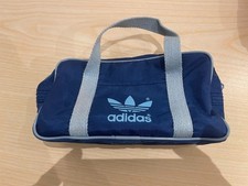 ADIDAS kleine Sporttasche Kulturbeutel blau vintage