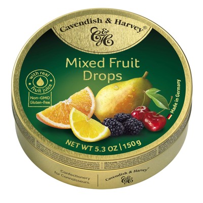 | Mixed Fruit Hard Candy Drops | 5.3 Ounce Tin