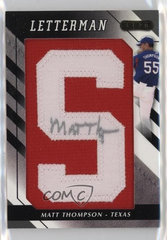 2008 Razor Letterman Matt Thompson #MT-S Auto 0kz8
