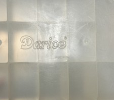 2 VNTG Darice Craft Plastic Storage Container Organizer 17 compts each10.5x7x2