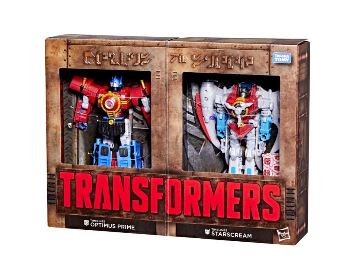 Transformers Timelines Hearts of Steel Optimus Prime & Starscream