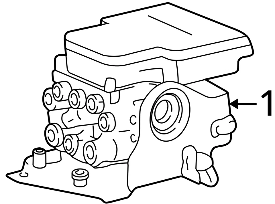 Conjunto de peça de freio antibloqueio 4 rodas ABS compatível com 00-04 Ford F150 Pickup 2640553 - Imagem 4 de 4