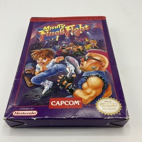 Nintendo Mighty Final Fight Nes Game Rare CIB Slight Wear Lots Of Pictures