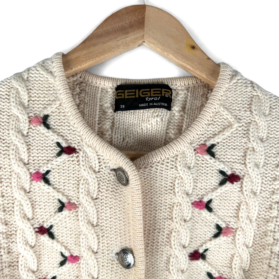 Suéter de lana Geiger Tyrol Austria para mujer talla 38 Foto 3 de 4
