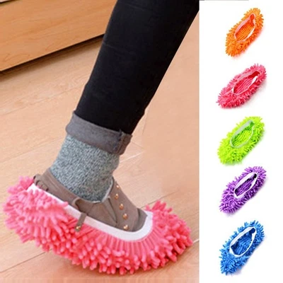 Boden Schuh Hausschuhe 5 Farben Reinigen Mopp Rutschfest Multifunktion Polieren - Bild 1 von 4
