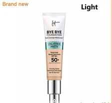 IT Cosmetics Bye Bye Foundation -Full Coverage Moisturizer 50 SPF- Free Shipping