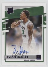 2021 Panini Chronicles Draft Picks Purple 34/49 Javion Hamlet #RR-JHA Auto 2b2