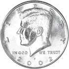 2002 P Kennedy Half Dollar Uncirculated from Mint Set