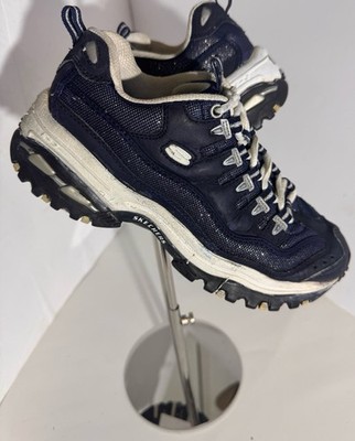 Skechers D'lite Women s Sneakers. Worn Once! Blue Sparkle US 7.5 RETRO/Y2K #1723