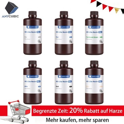 ANYCUBIC ABS-Like Resin Pro 2 3D Drucker UV Harz Toughness für M7 MONO M5 Mars