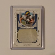 Panini 2025 National Treasures Framed Fabric Puka Nacua /49 Rams FF-PNA