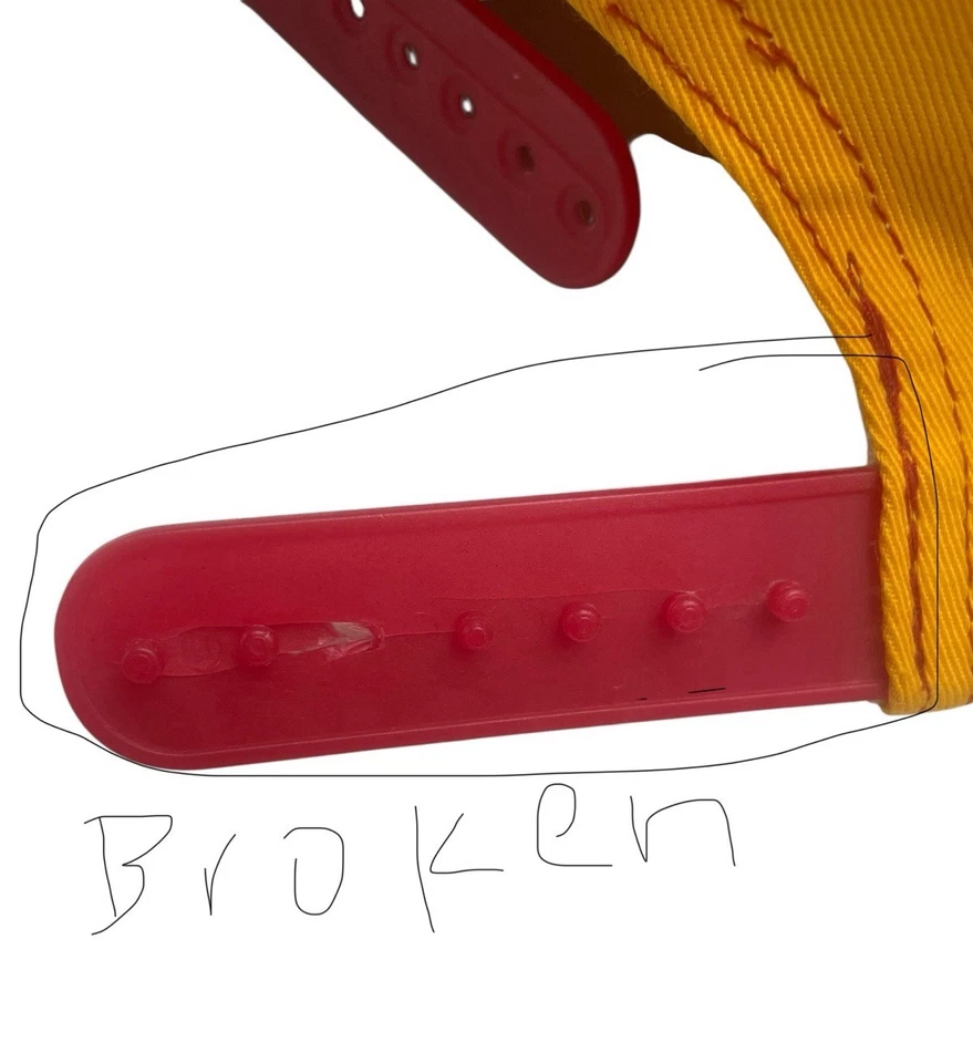 DAÑADO Disney Mickey & Minnie Mouse Sombrero Goofy’s Hat Co Snapback Bloque de Color De Colección Foto 2 de 4