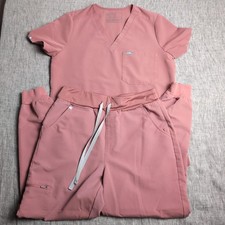 Figs Scrub Set Women's - Catarina Top S, Zamora Joggers M/P Petite - Mauve