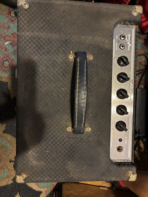 ampeg B-50 bass amp Preamp tubes is ok, pots are good. rock this thang!