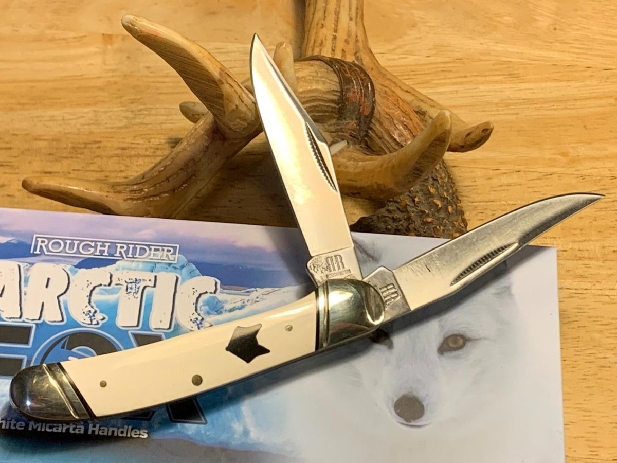 Rough Rider White Fox Copperhead Smooth Micarta 3 3/4