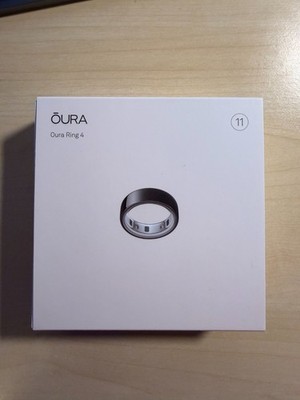 Oura Ring Gen 4, Größe 11, Schwarz, Akku gut
