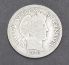 1916-S United States Barber Head Dime Cat #204