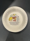 Vintage Lemon Meringue Recipe Pie Plate Ruffled Edge 9" Milk Glass Dish