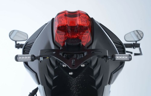 PORTATARGA R&G per triumph street triple rs 765 2017>2023 133bk nero - Foto 4 di 7