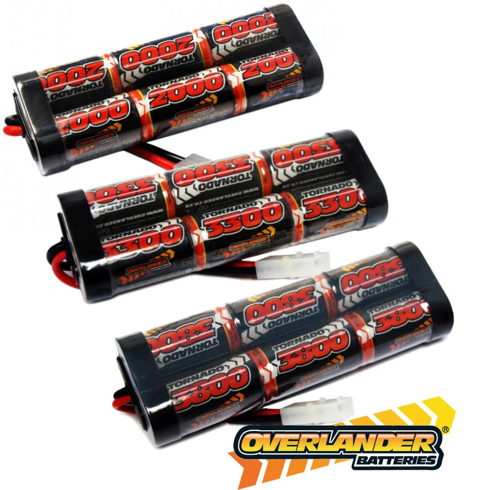 OVERLANDER 7.2v Upgrade Battery Pack for RC Tanks Heng Long Tank 7.2 Volt Extra Run Time