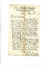 Vintage Letterhead SAMUEL ANABLE Hides OIl Leather & Wool Albany NY 1871 