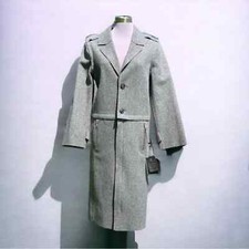 One Of A Kind! Nwt Authentic Mcm Convertible Wool Trench/ Crop Coat- Medium