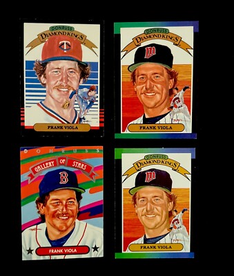 Donruss  Frank Viola diamond kings 1985, 1989, 1992 gallery of stars Gs-6