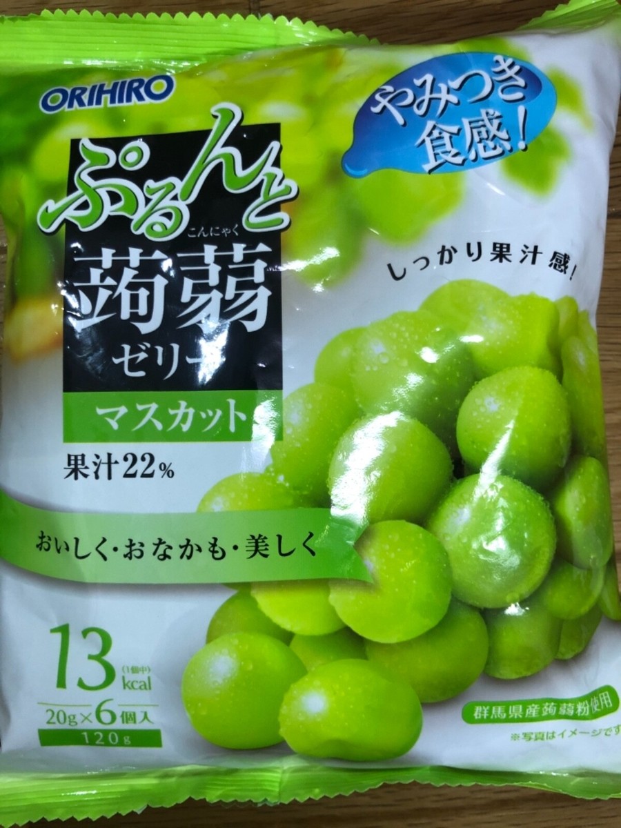 ORIHIRO Konnyaku Jerry Candy Snack Fruit Grape Peach Food 6