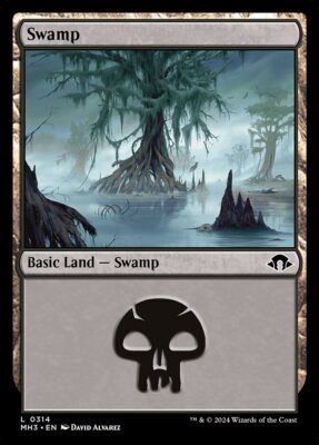 MTG Modern Horizons 3 L Swamp #0314 PLAYSET 4X X4