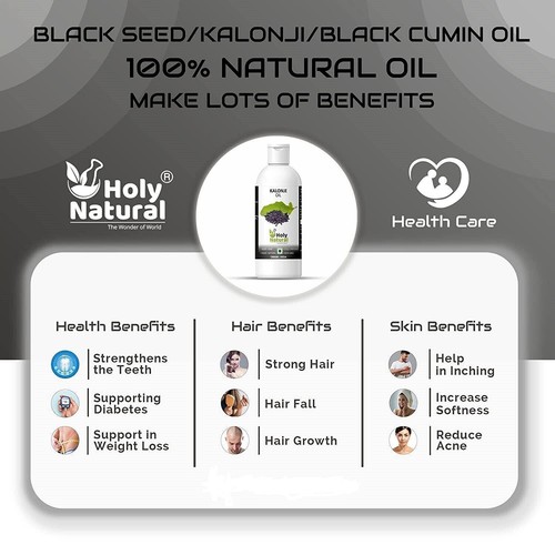 100% Pure Virgin CERTIFED Organic Black Seed Oil Edible Cold Pressed Cumin - Picture 9 of 12