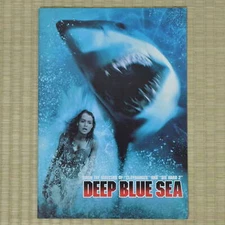 Deep Blue Sea Japan Movie Program 1999 Saffron Burrows Renny Harlin Thomas Jane