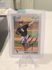 2010 BOWMAN BLACK BP 54  Charlie Leesman  WHITE SOX  SIGNED AUTOGRAPH AUTO